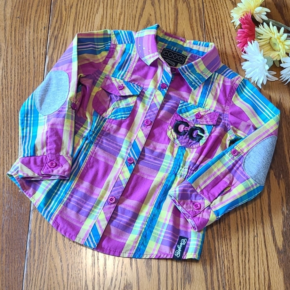 COOGI Plaid Top 4T